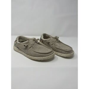 Hey‎ Dude Womens Wendy Funk Wool Beige Slip On Shoes Women's US Size 7